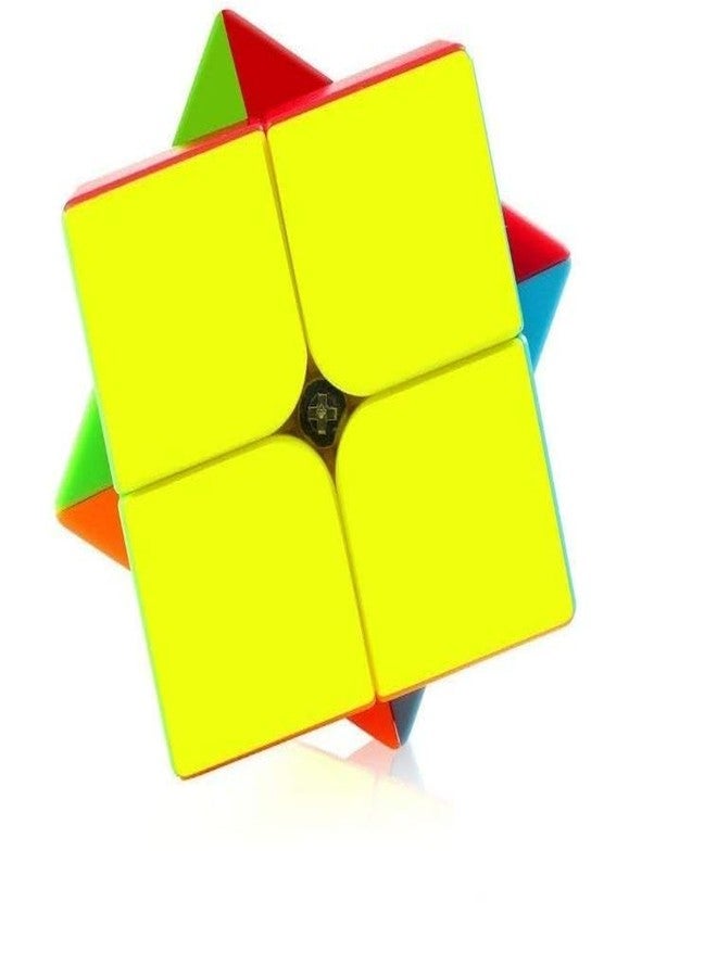 AZE Enterprises Pyramid Triangle Cube and 2x2 Cube Combo Set of 2 High Speed Sticker-Less Puzzle Cube, Multi Color.(Pyramid Cube and 2x2 Cube) - Image 4